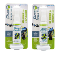 CLEAN LIMPA TELAS 60ml Com Flanela Anti Risco Implastec
