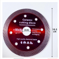 Disco de Corte Diamantado para Porcelanato 105mm x 20mm Super Fino 1,4mm Acabamento