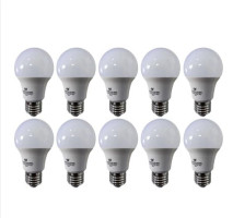 L�mpada Led 9w Bulbo A60 E-27 Luz Branca Fria 6500k - Kit 10 Pcs